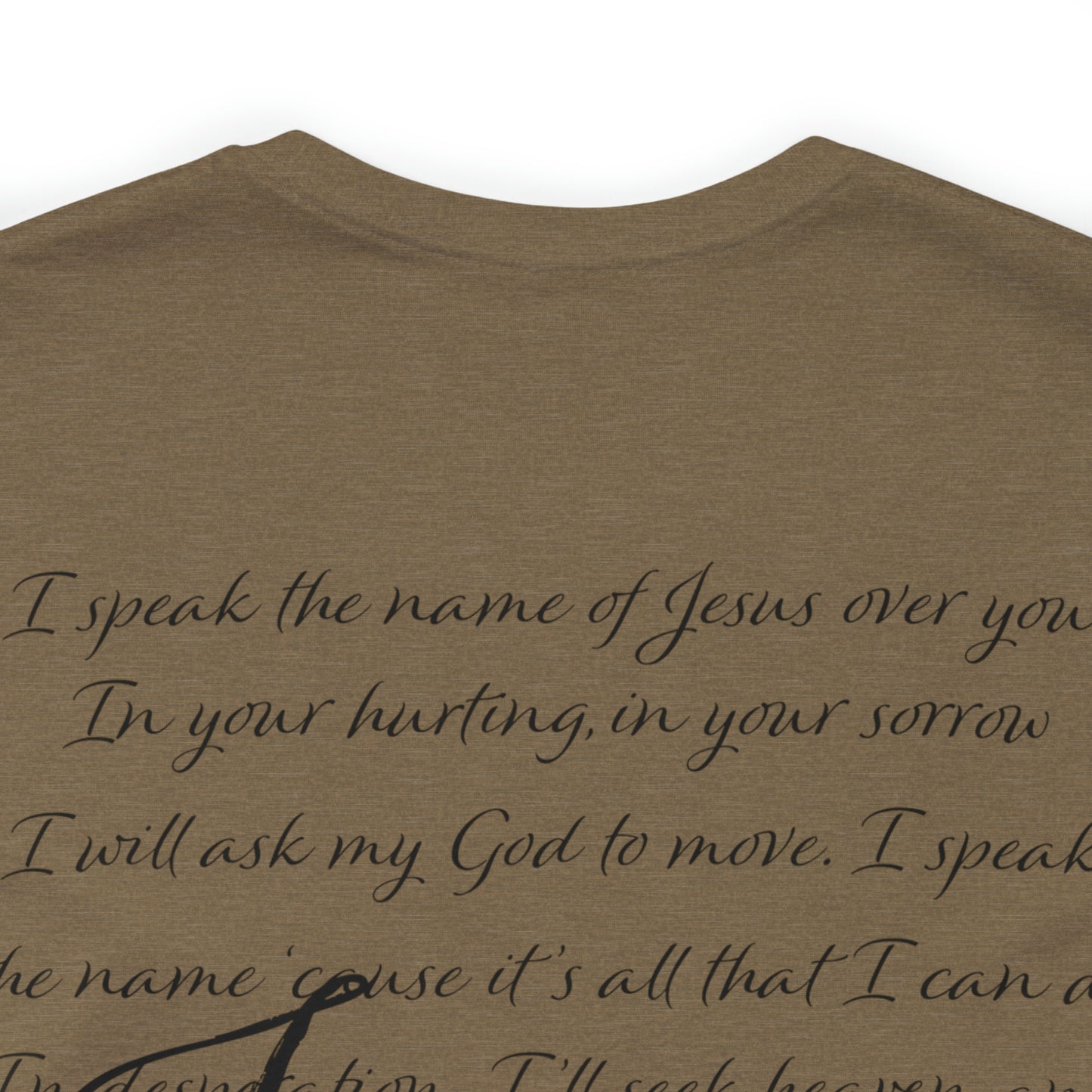 "Jesus Scripture" (Front and Back Design) Unisex Jersey Short Sleeve Tee