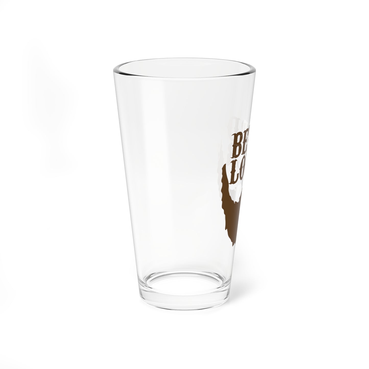 Beard Lover Gift Mixing Glass, 16oz