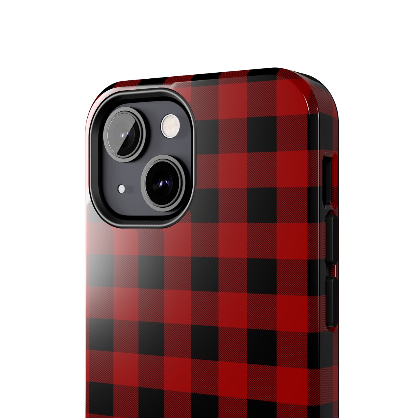 Red and Black Plaid Tough Phone Cases