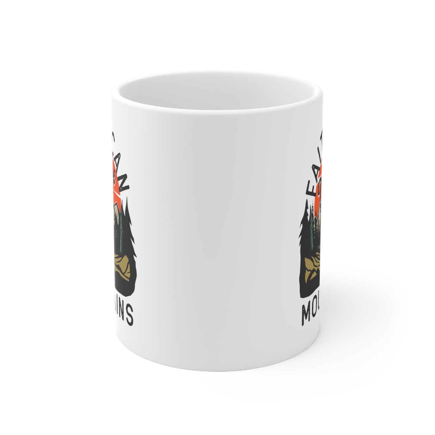 Faith Can Move Mountains Christian Ceramic Mug 11oz - White