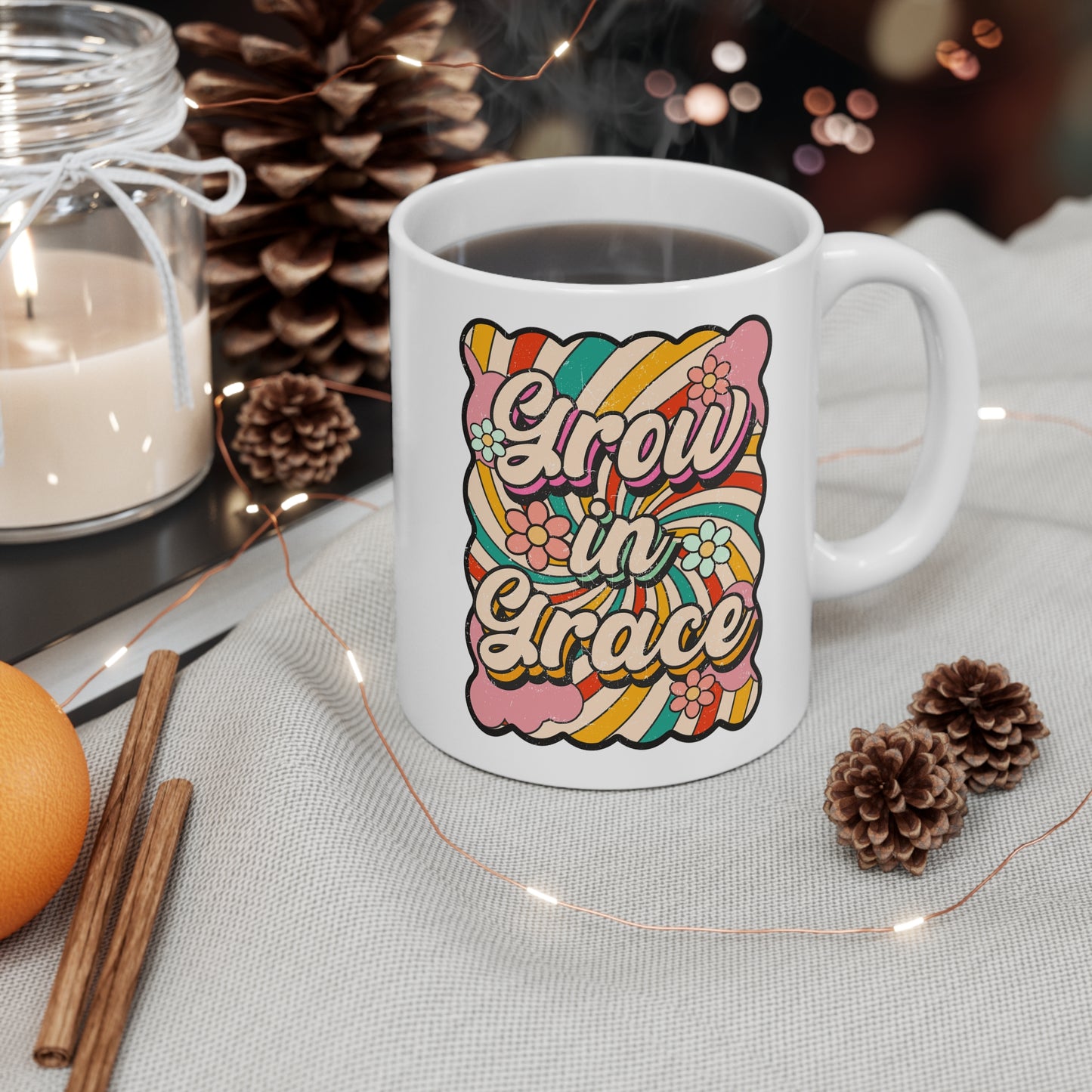 Grow in Grace Christian Ceramic Mug 11oz