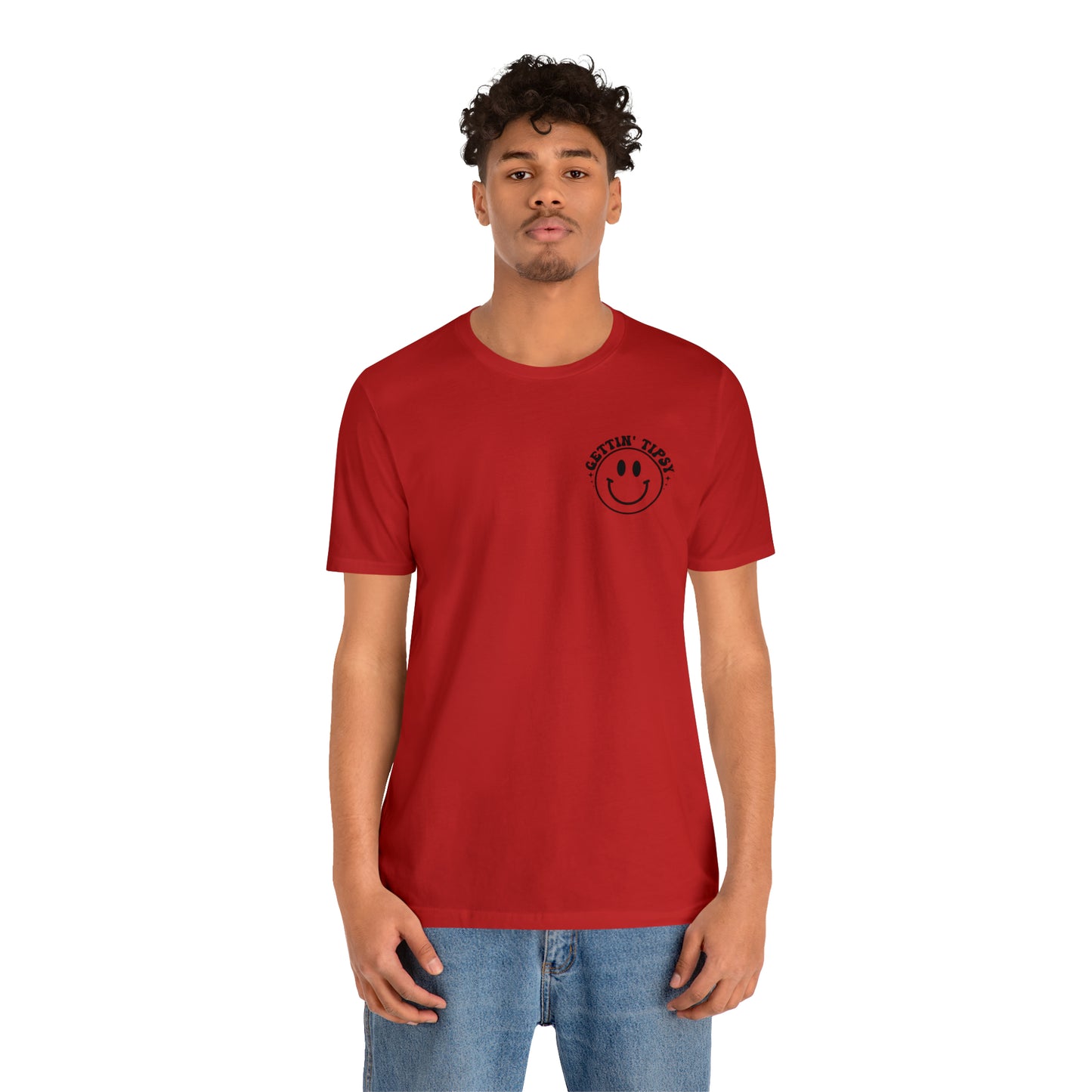 "Errbody in the Lake Gettin' Tipsy" (Front and Back Design) Unisex Jersey Short Sleeve Tee