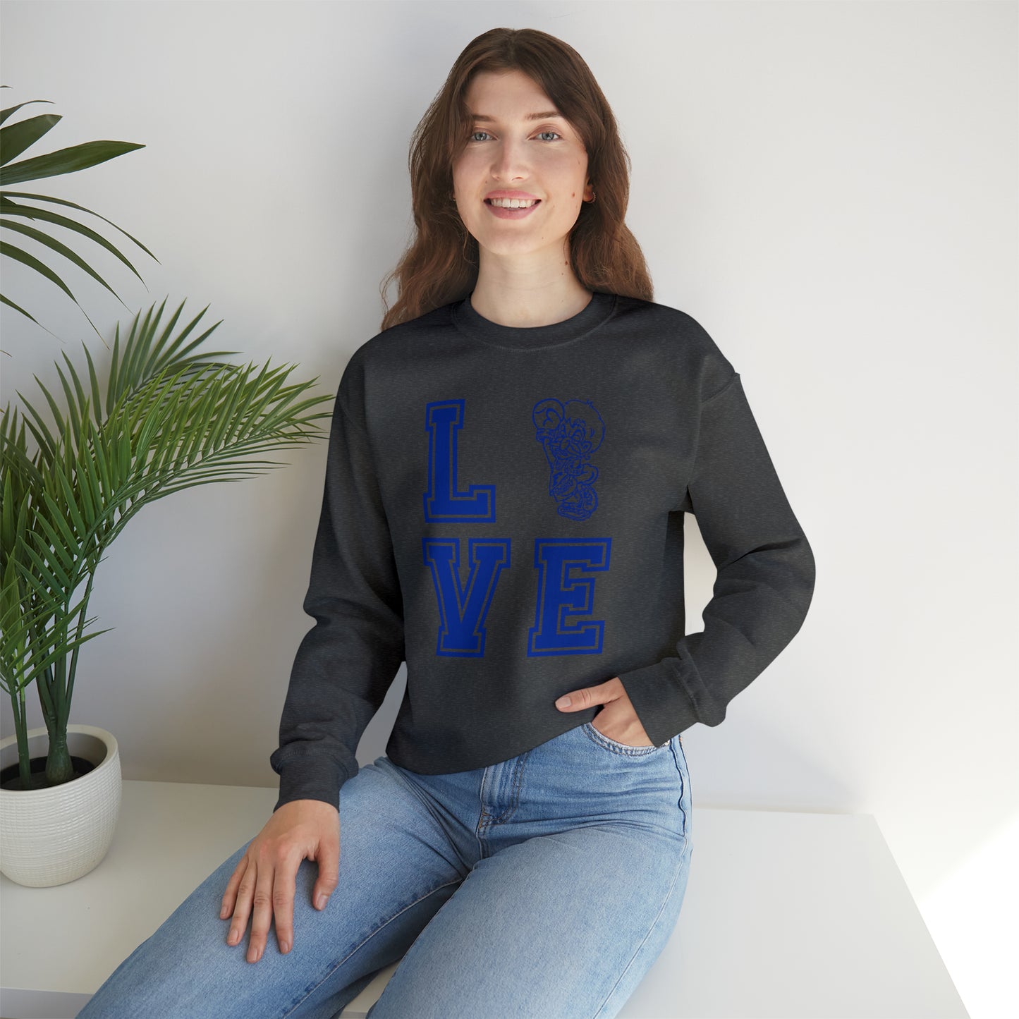 "Love Freeburg Midgets" Unisex Heavy Blend™ Crewneck Sweatshirt