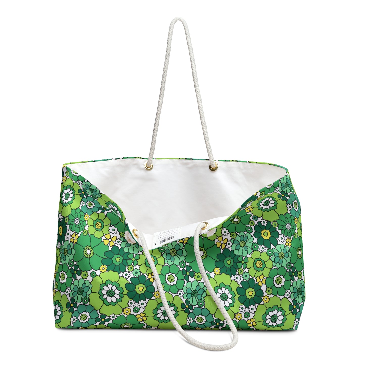 St. Patrick's Lucky Green Floral Weekender Bag