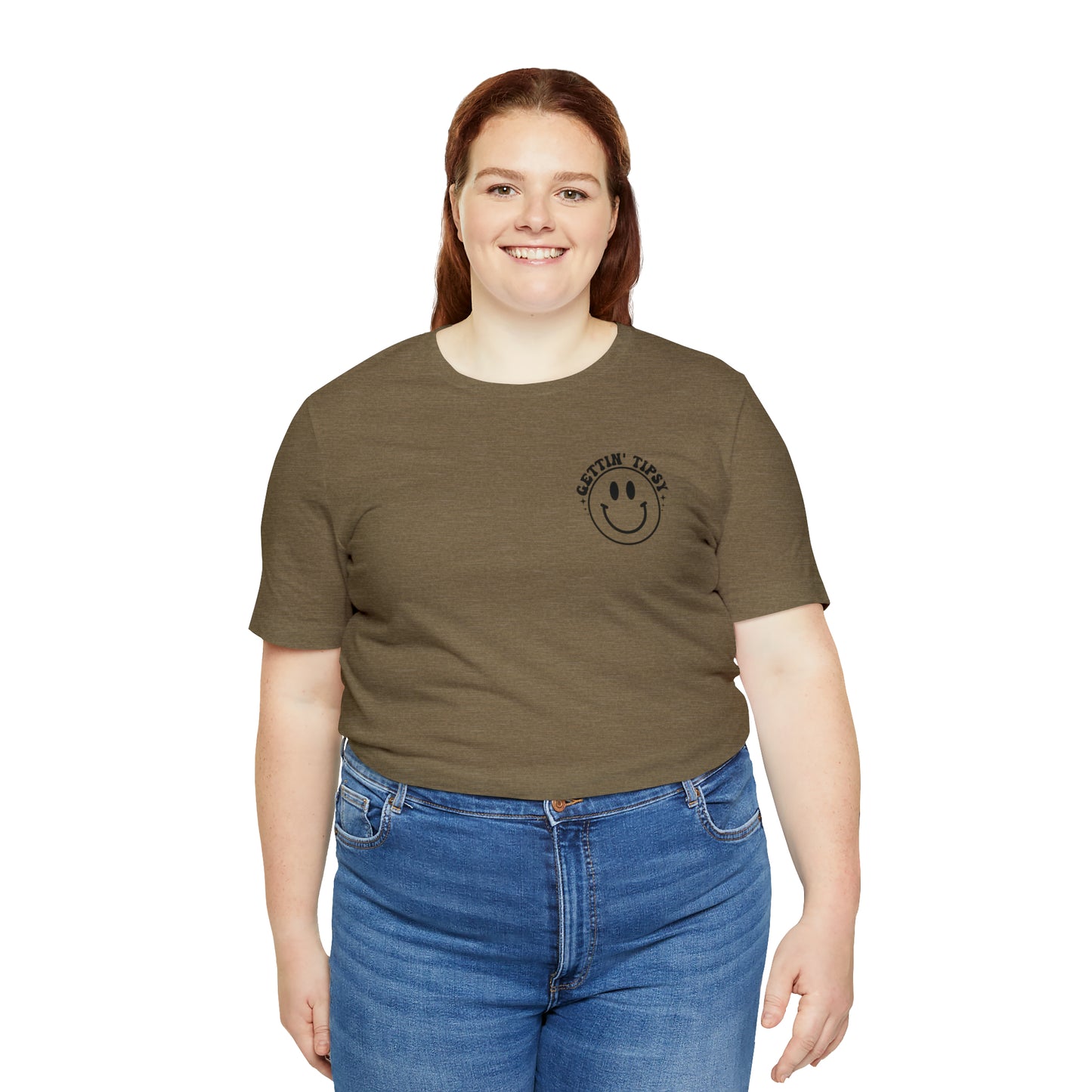 "Errbody in the Lake Gettin' Tipsy" (Front and Back Design) Unisex Jersey Short Sleeve Tee