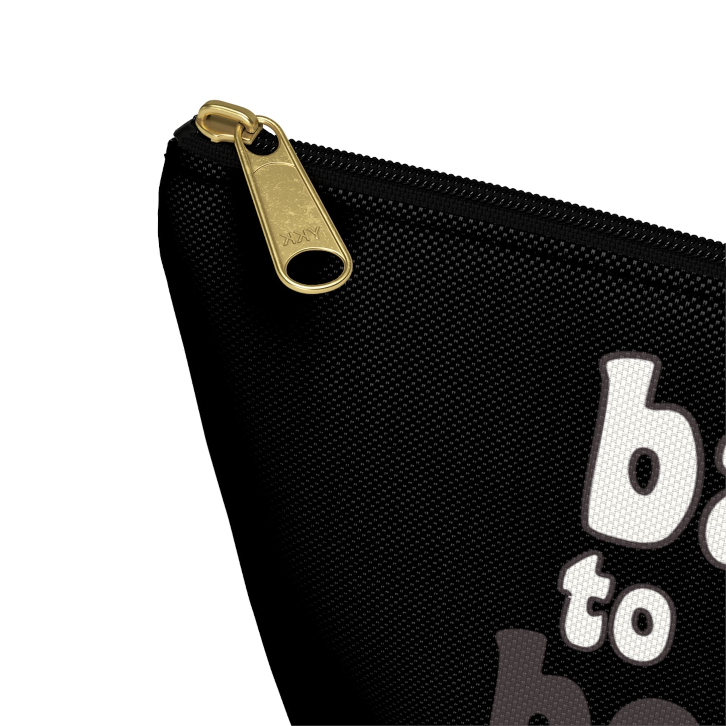 Bad to the Bone Skeleton Hand Peace Sign Accessory Pouch w T-bottom