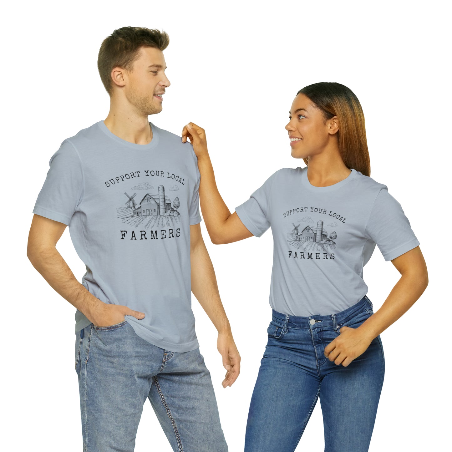 "Support Your Local Farmers Wide Scene" Unisex Jersey Short Sleeve Tee