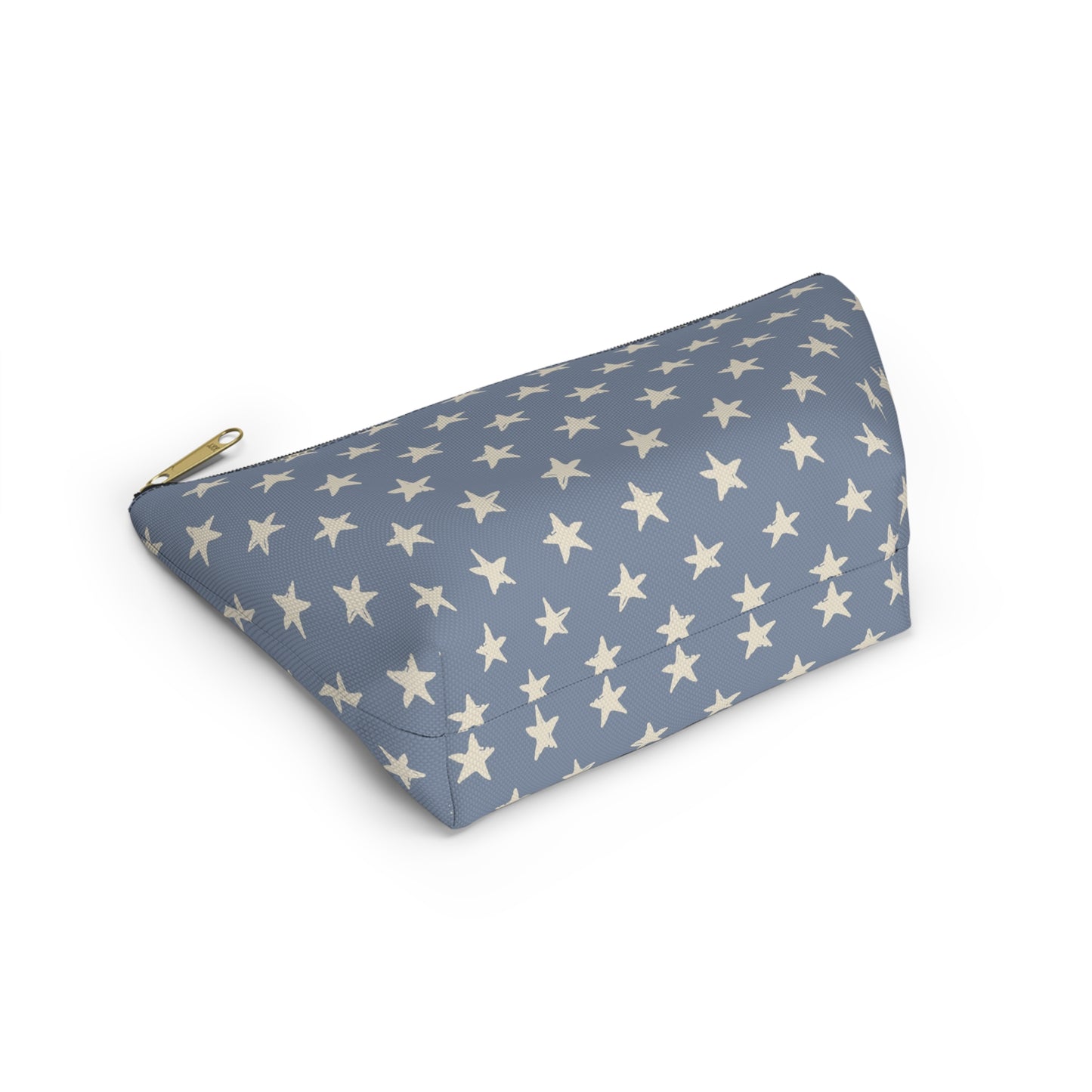 USA America 4th of July Distressed Stars Design Accessory Pouch w T-bottom