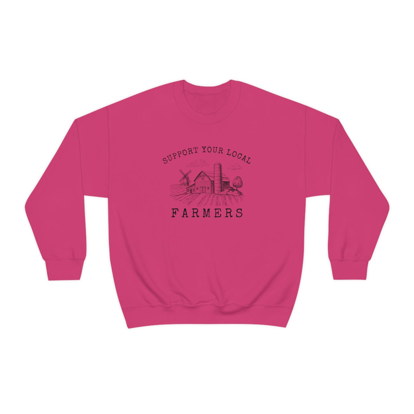 "Support Your Local Farmers - Wide Scene" - Unisex Heavy Blend™ Crewneck Sweatshirt
