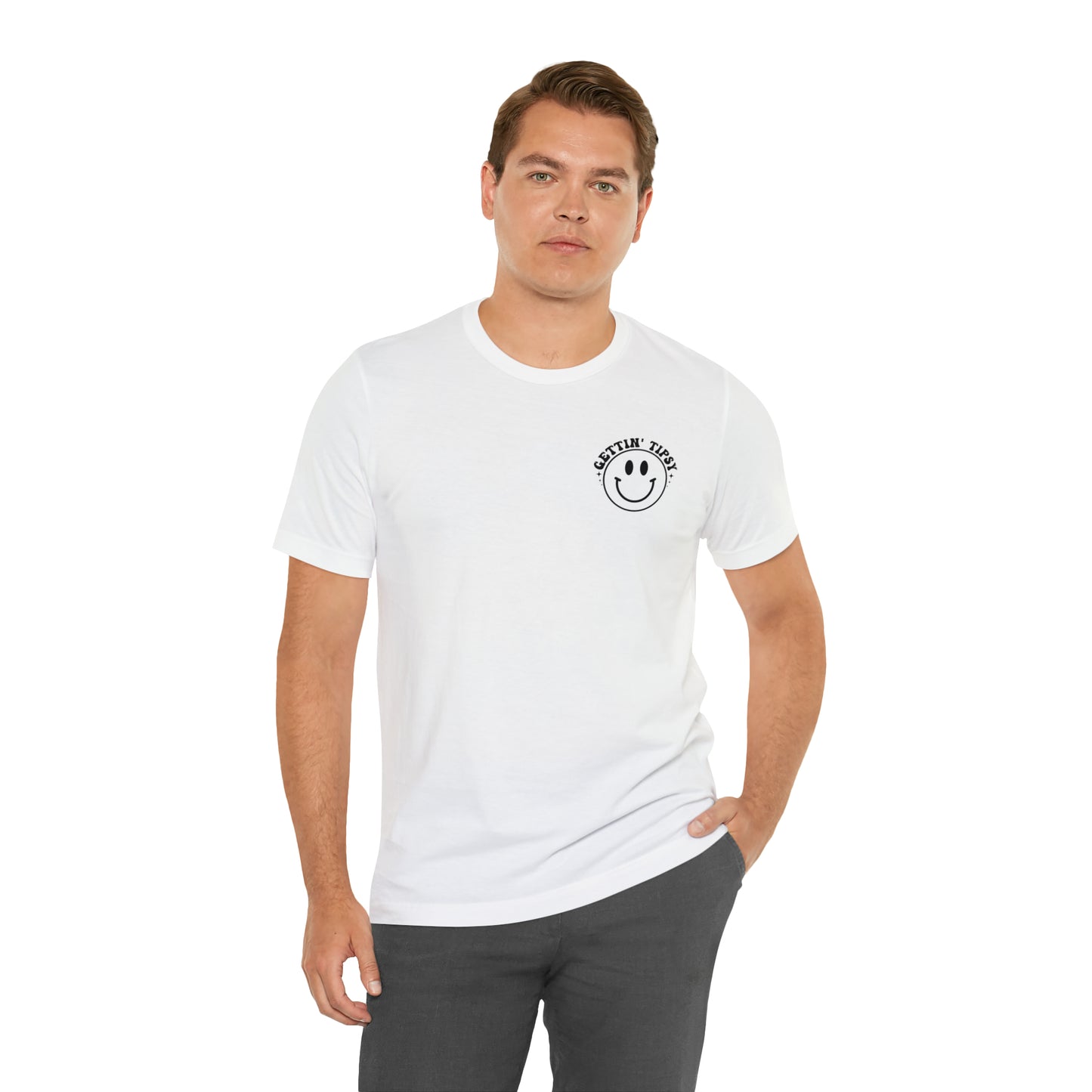 "Errbody in the Lake Gettin' Tipsy" (Front and Back Design) Unisex Jersey Short Sleeve Tee