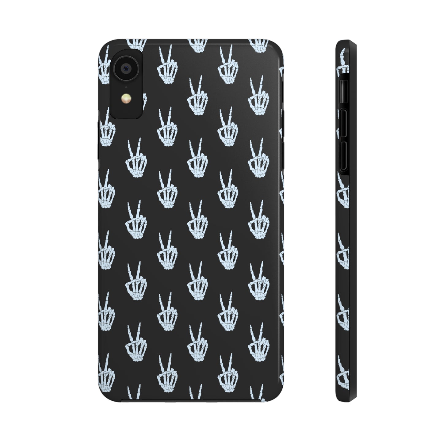 Skeleton Hand Peace Sign Tough Phone Cases