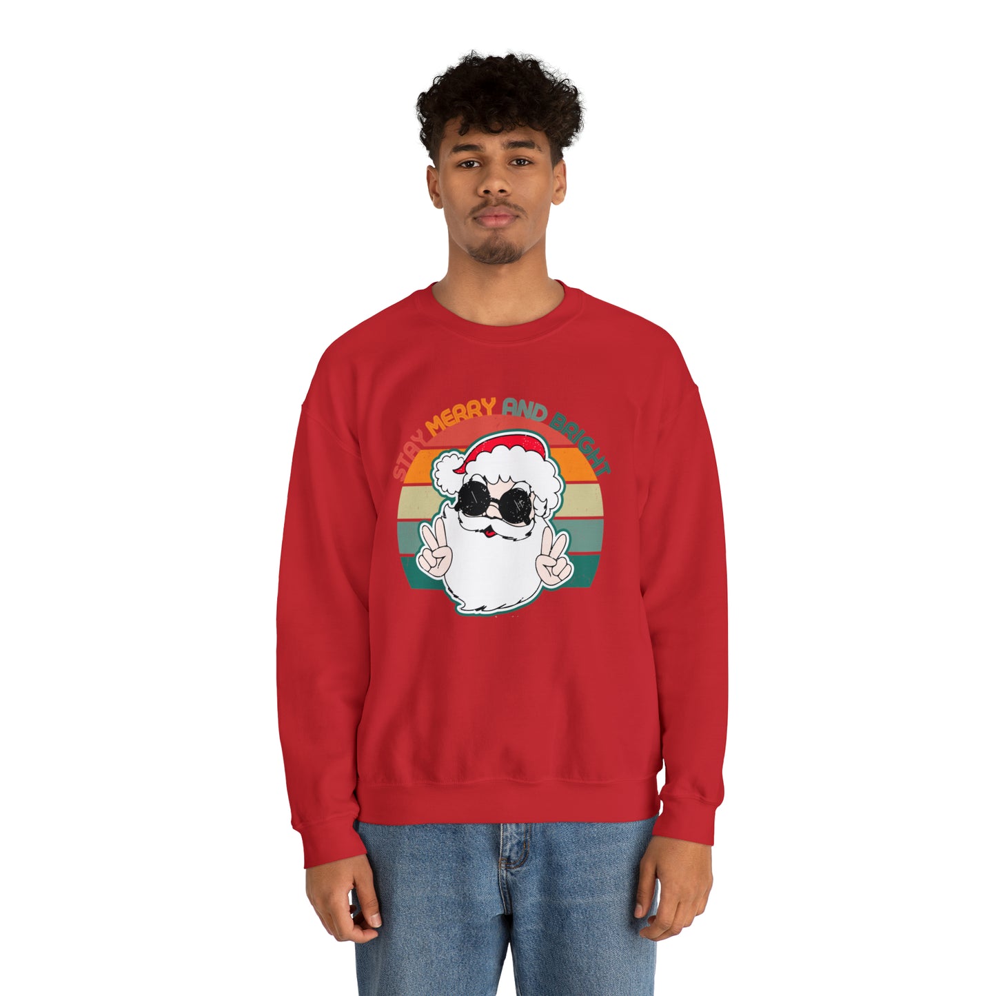 Stay Merry and Bright Heavyweight Crewneck Sweatshirt