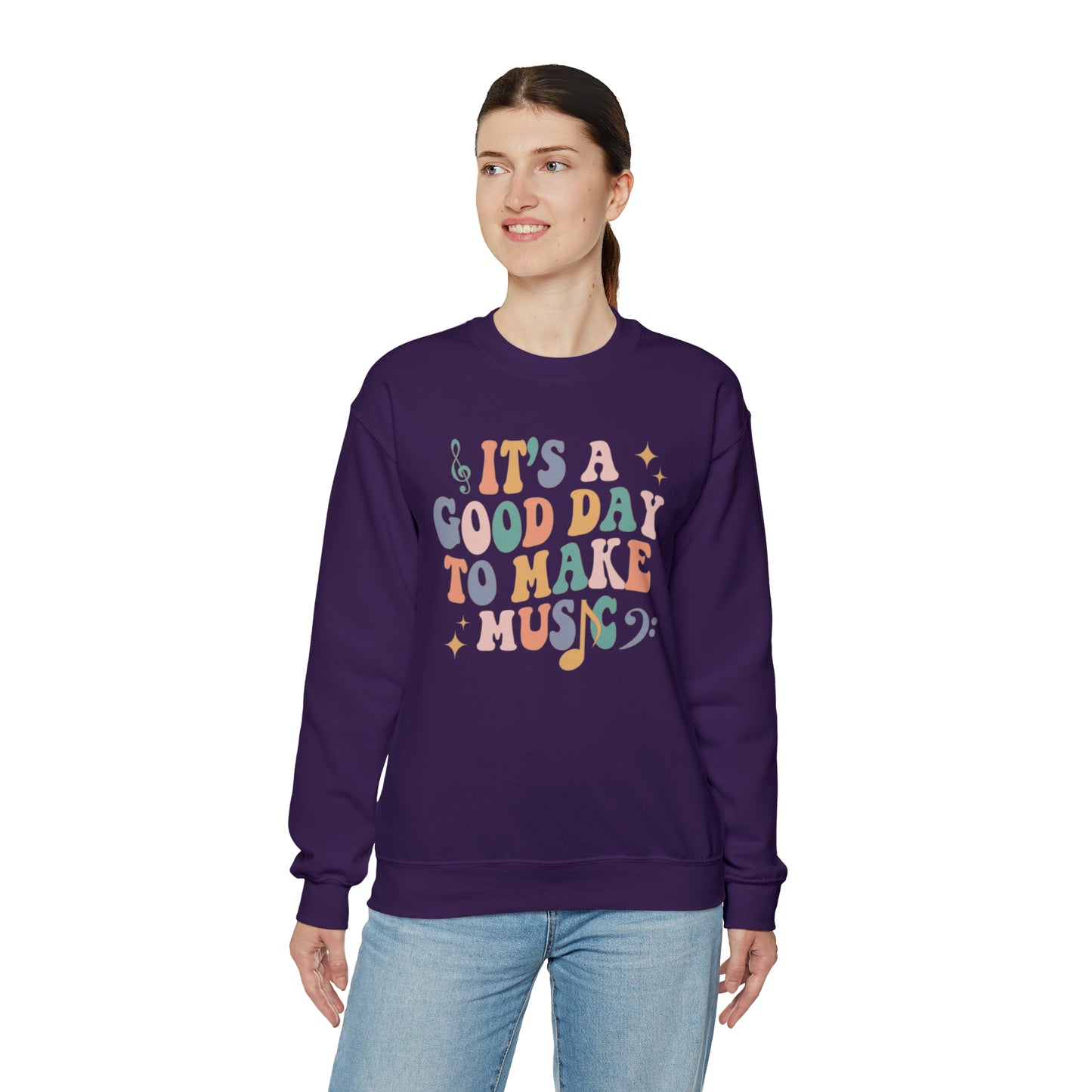 It's a Good Day to Make Music Heavyweight Crewneck Sweatshirt