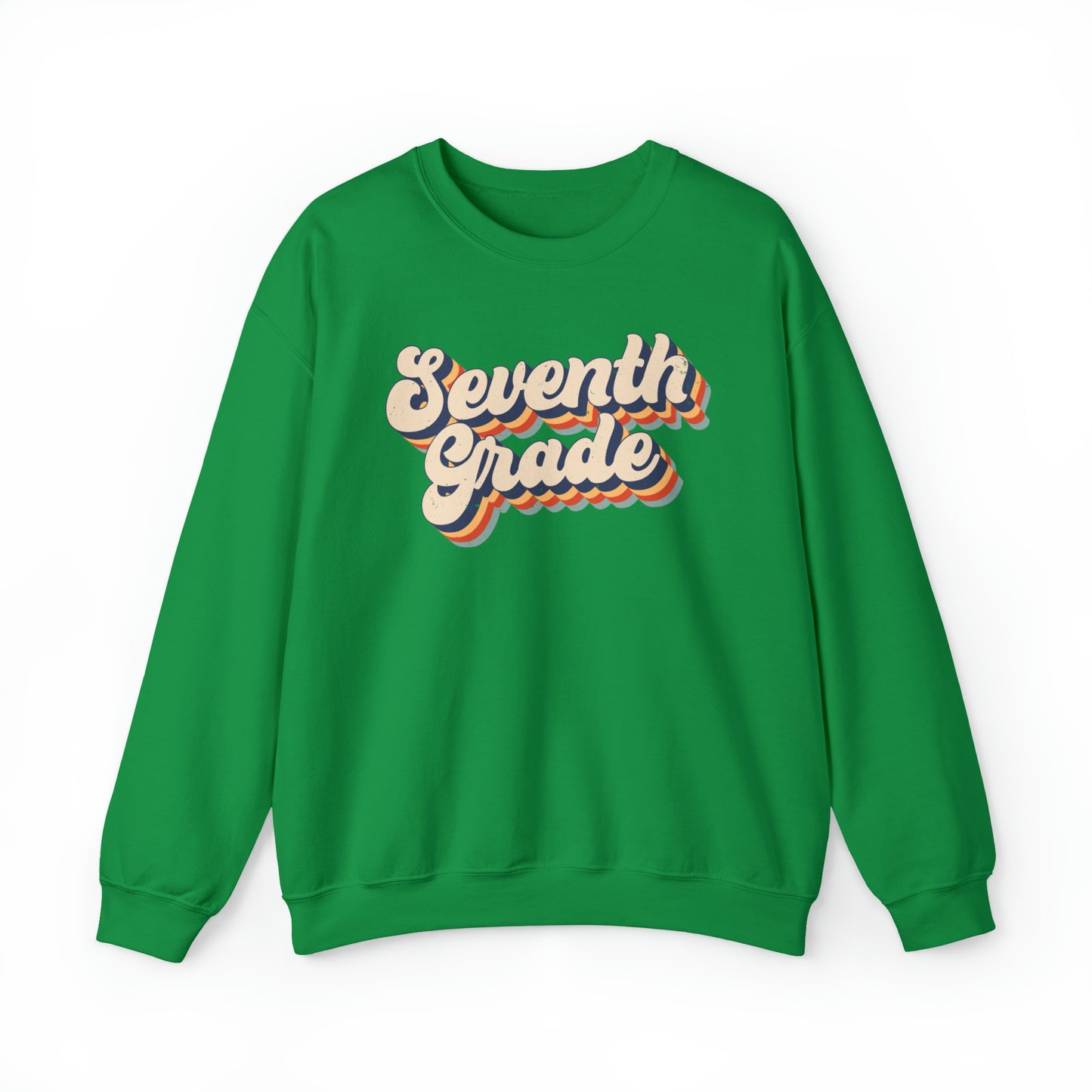 Retro Seventh Grade Unisex Heavy Blend™ Crewneck Sweatshirt