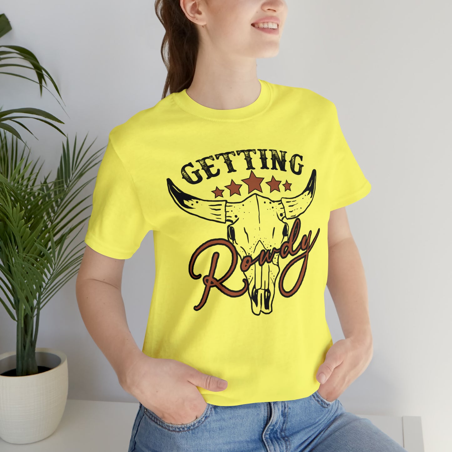 Vintage Getting Rowdy Party/ Bridesmaid/ Groomsman T-Shirt - Black Ink