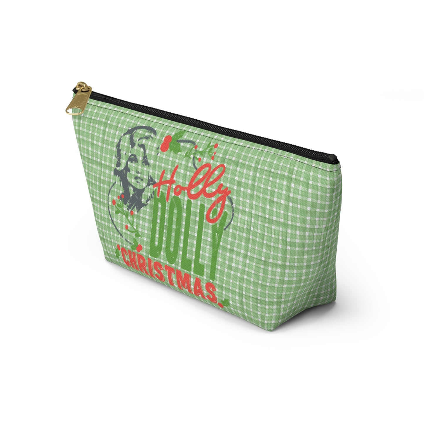 Holly Dolly Christmas Accessory Pouch w T-bottom
