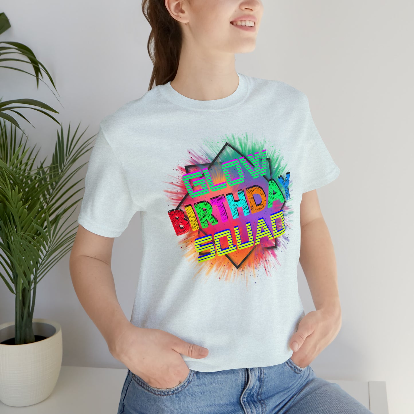 Glow Birthday Squad T-Shirt