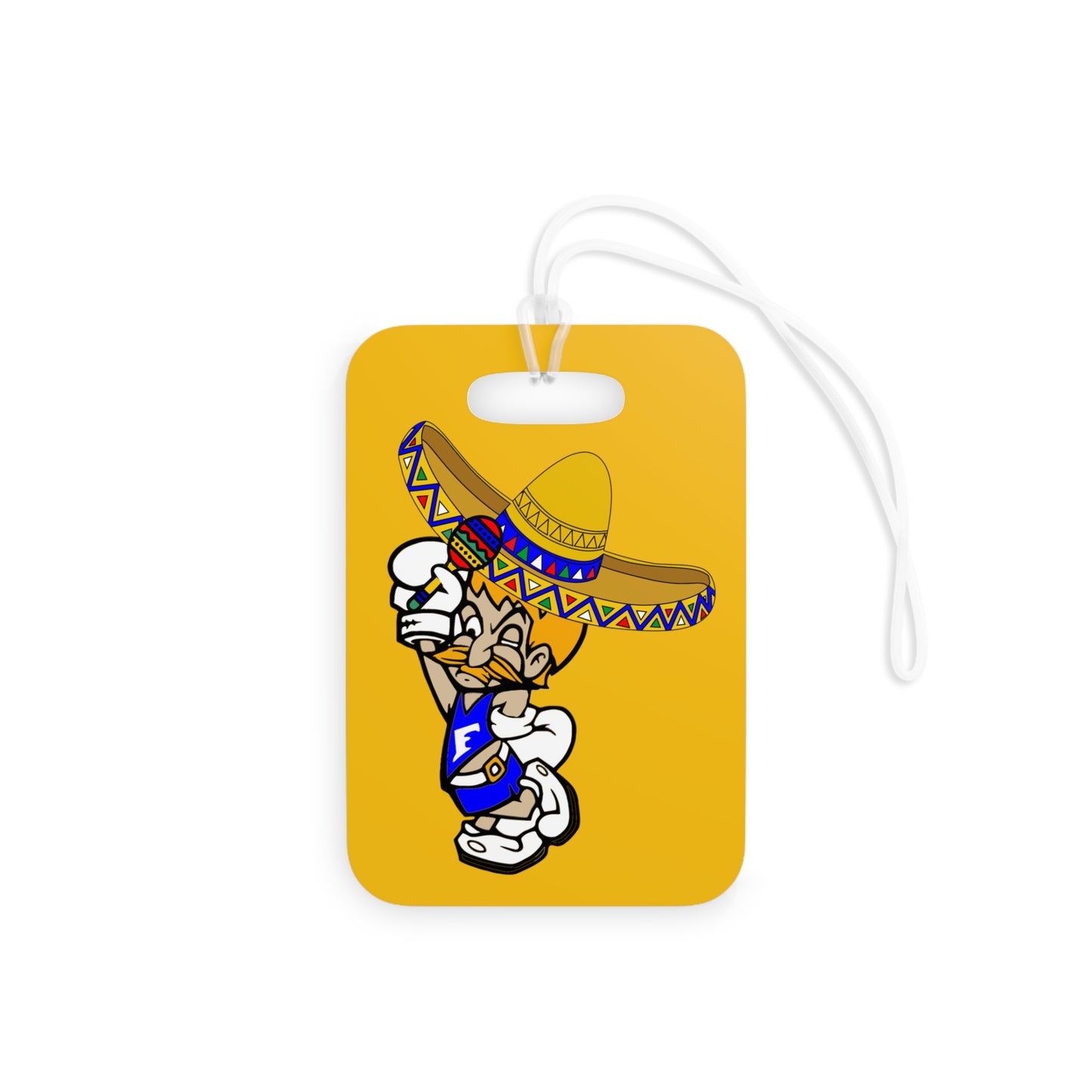 Sombrero Midget Luggage Tags - Yellow