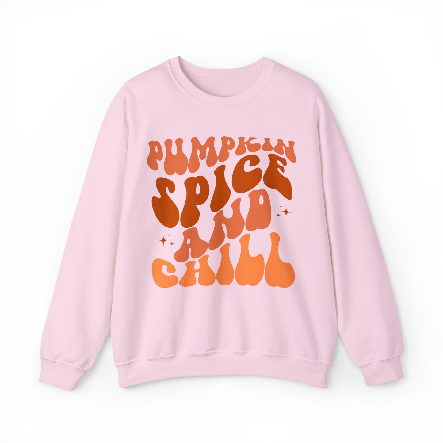 Pumpkin Spice and Chill Heavy Blend™ Crewneck Sweatshirt