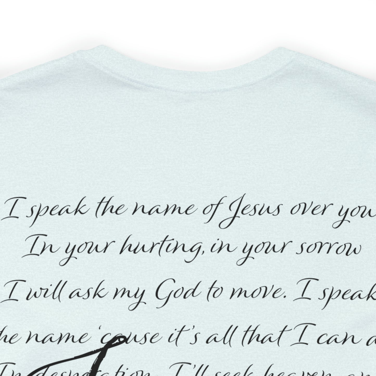"Jesus Scripture" (Front and Back Design) Unisex Jersey Short Sleeve Tee