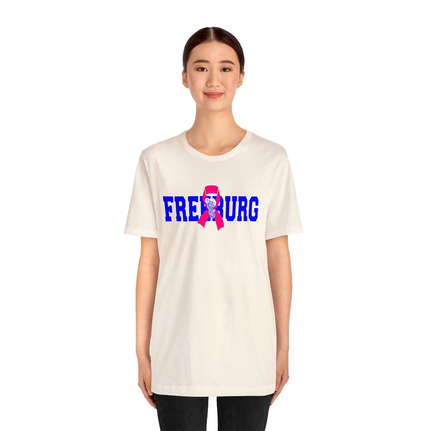 Freeburg Midgets Pink Ribbon Bella Jersey Short Sleeve Tee (Unisex)