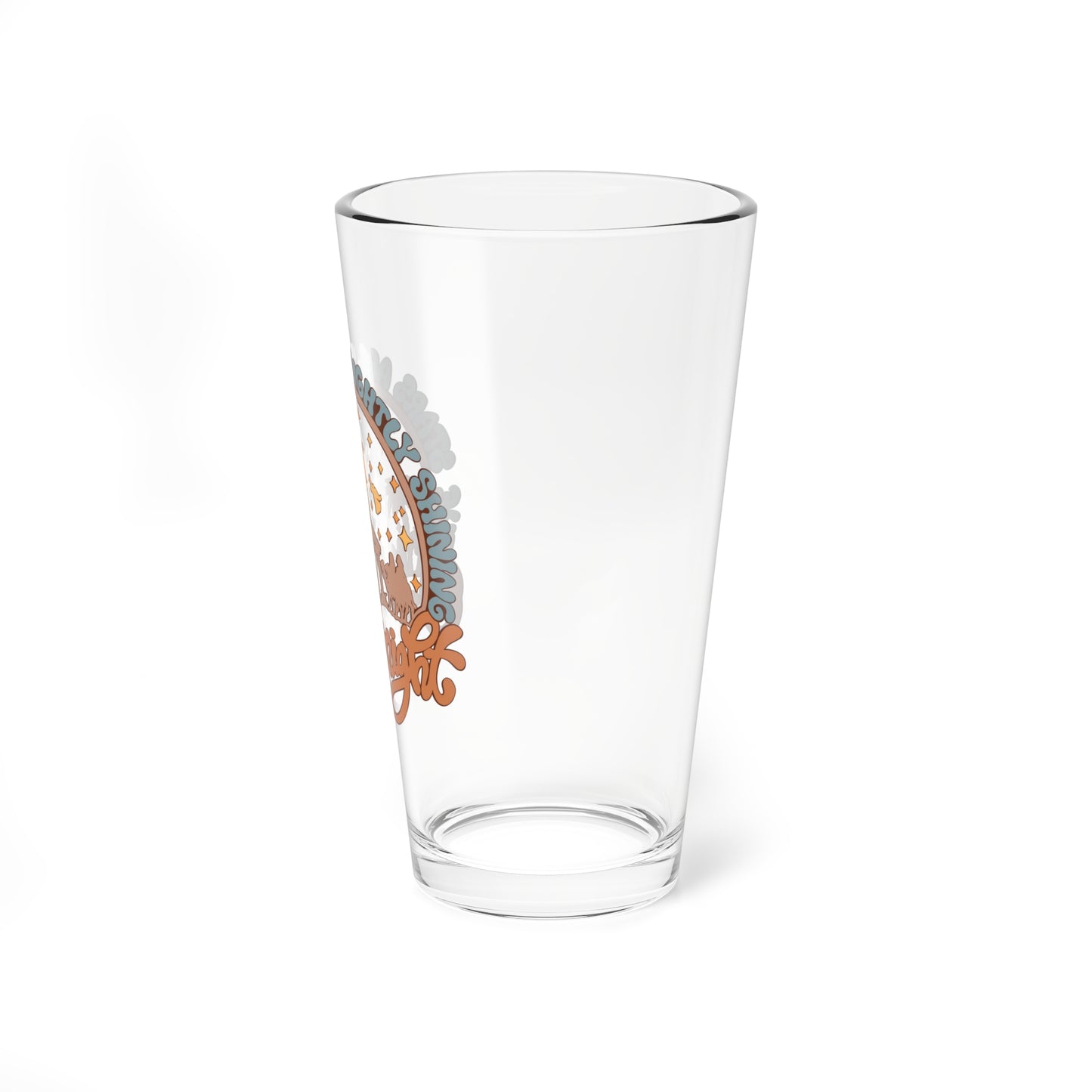 Oh Holy Night The Stars are Brightly Shining Mixing Glass, 16oz