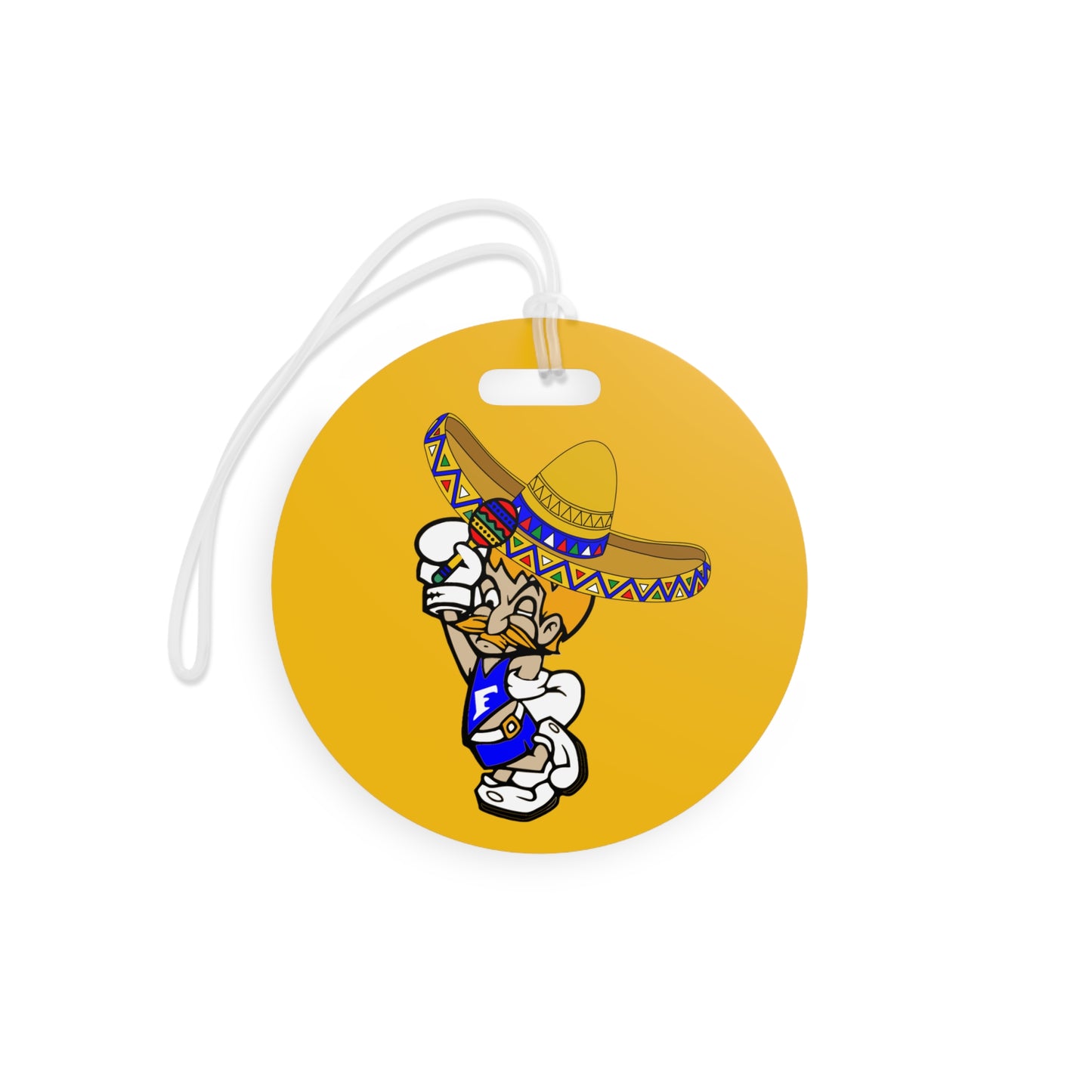 Sombrero Midget Luggage Tags - Yellow