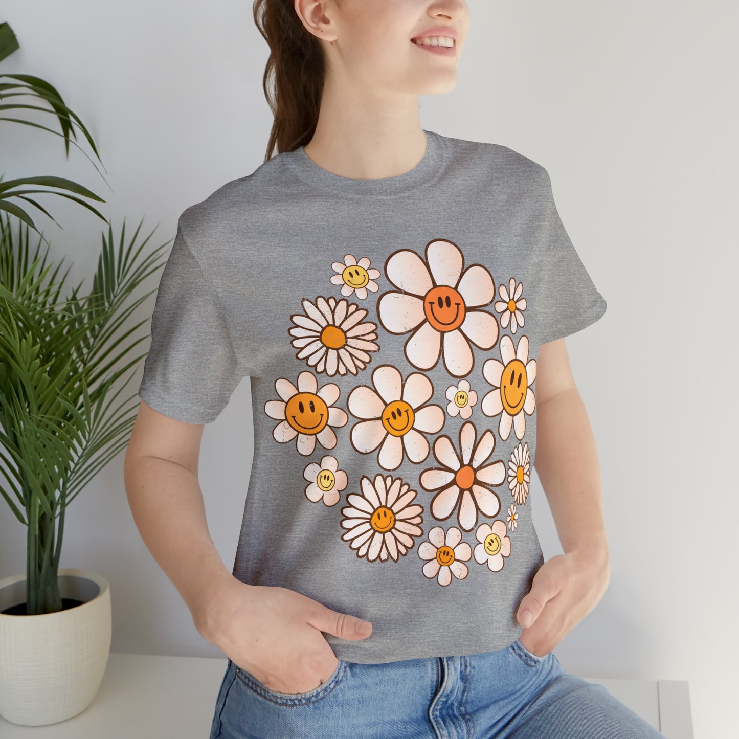 Distressed Smiling Daisies T-Shirt