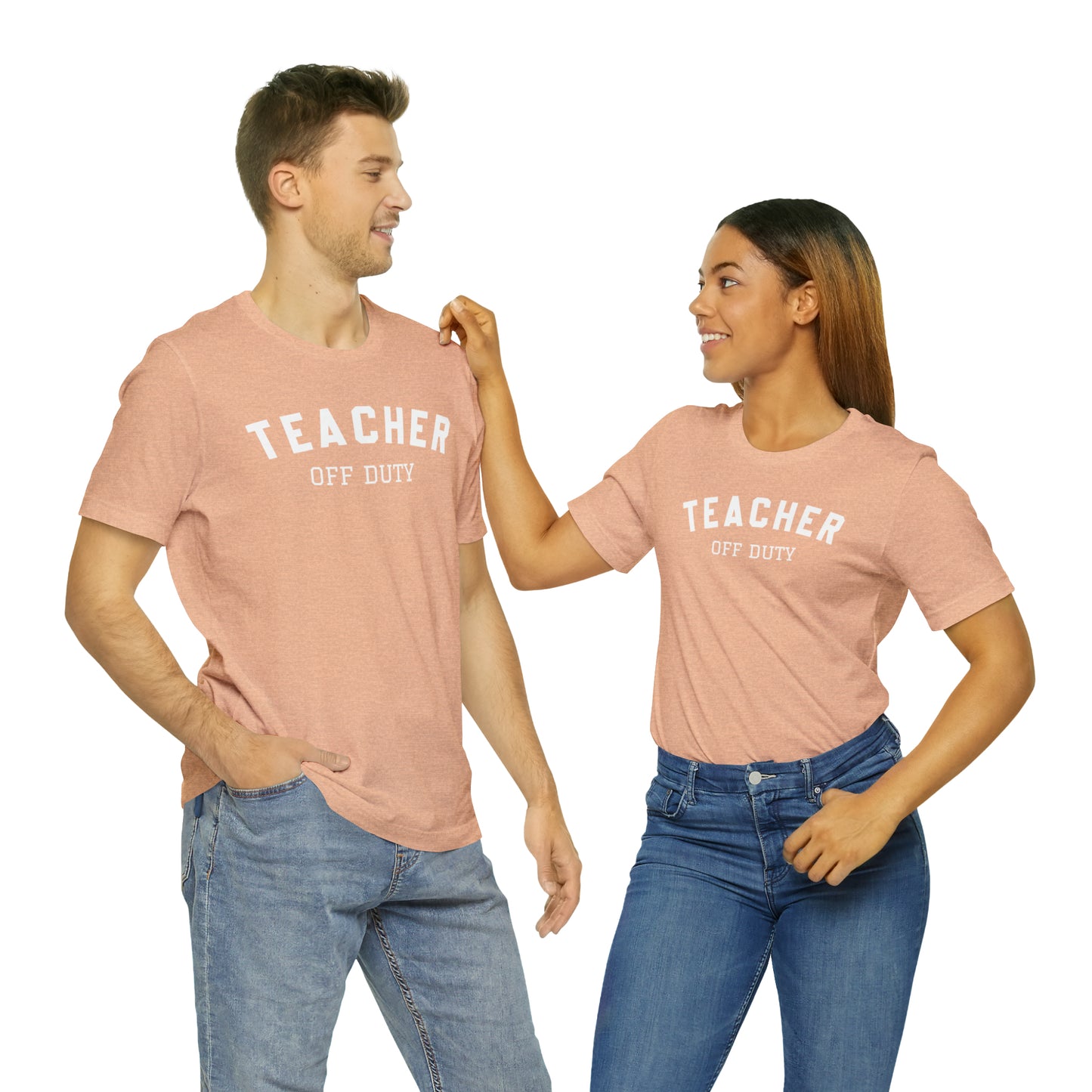 "Teacher Off-Duty" Unisex Jersey Short Sleeve Tee