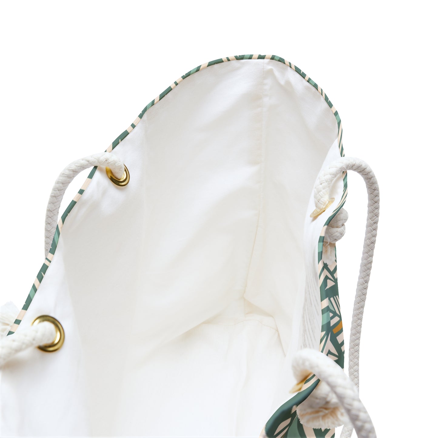 Green Diamond Design Floral Weekender Bag