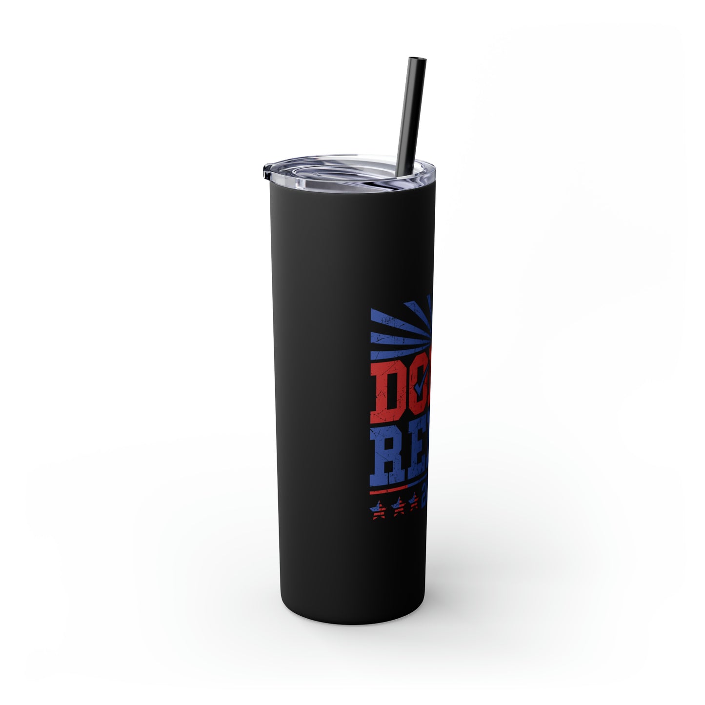 Dolly and Reba for President 2024 Skinny Tumbler with Straw, 20oz