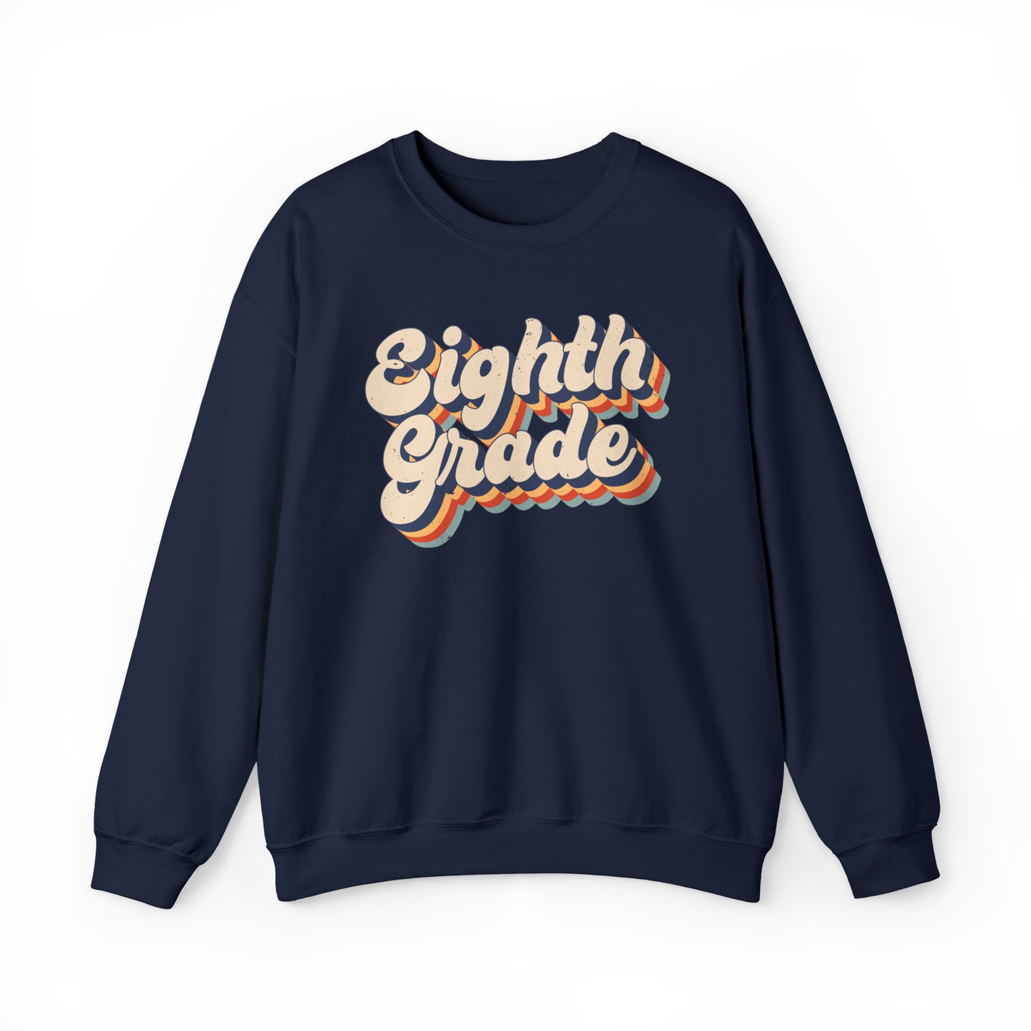 Retro Eighth Grade Unisex Heavy Blend™ Crewneck Sweatshirt