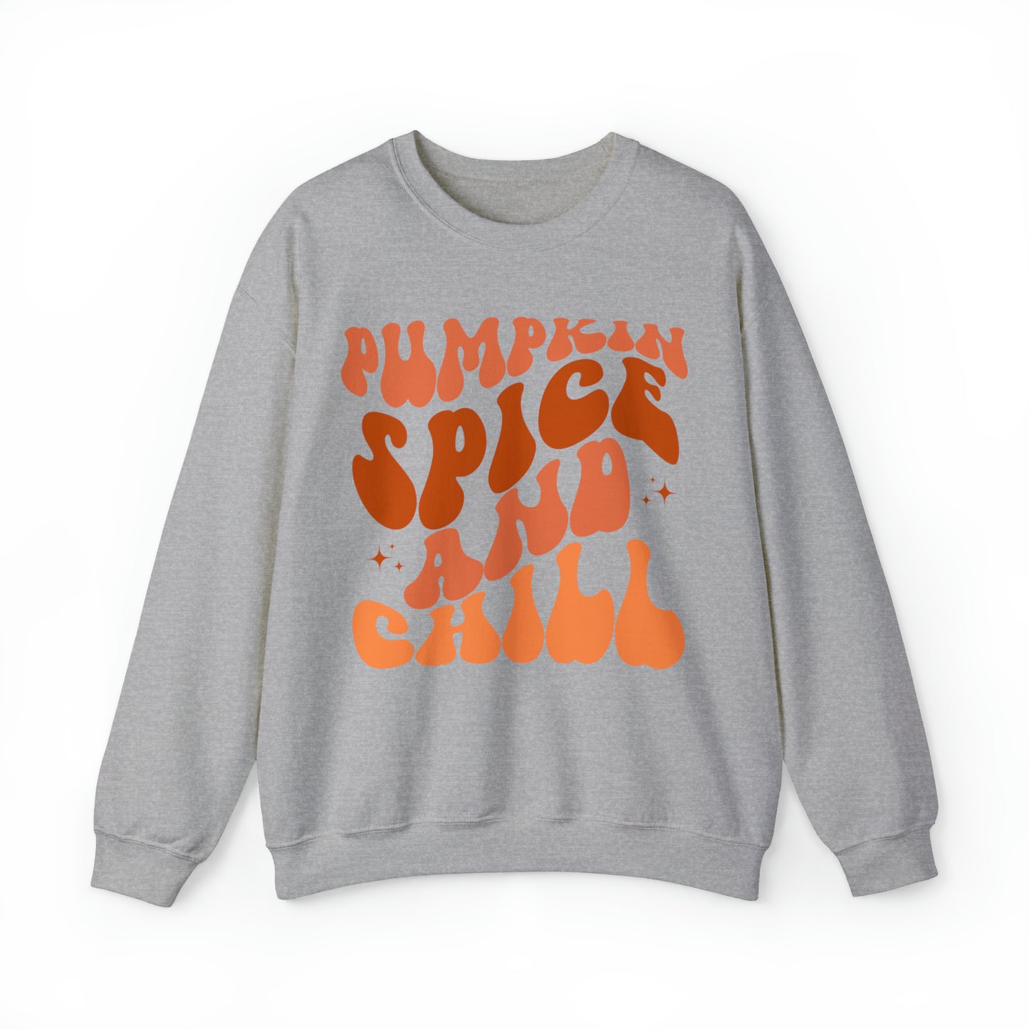 Pumpkin Spice and Chill Heavy Blend™ Crewneck Sweatshirt