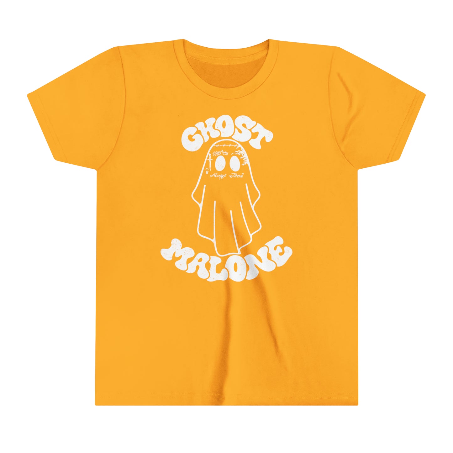 Ghost Malone Halloween Youth Short Sleeve Tee