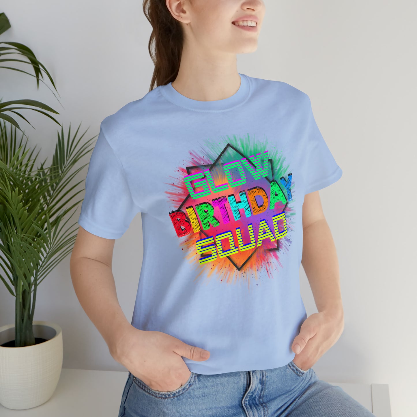 Glow Birthday Squad T-Shirt