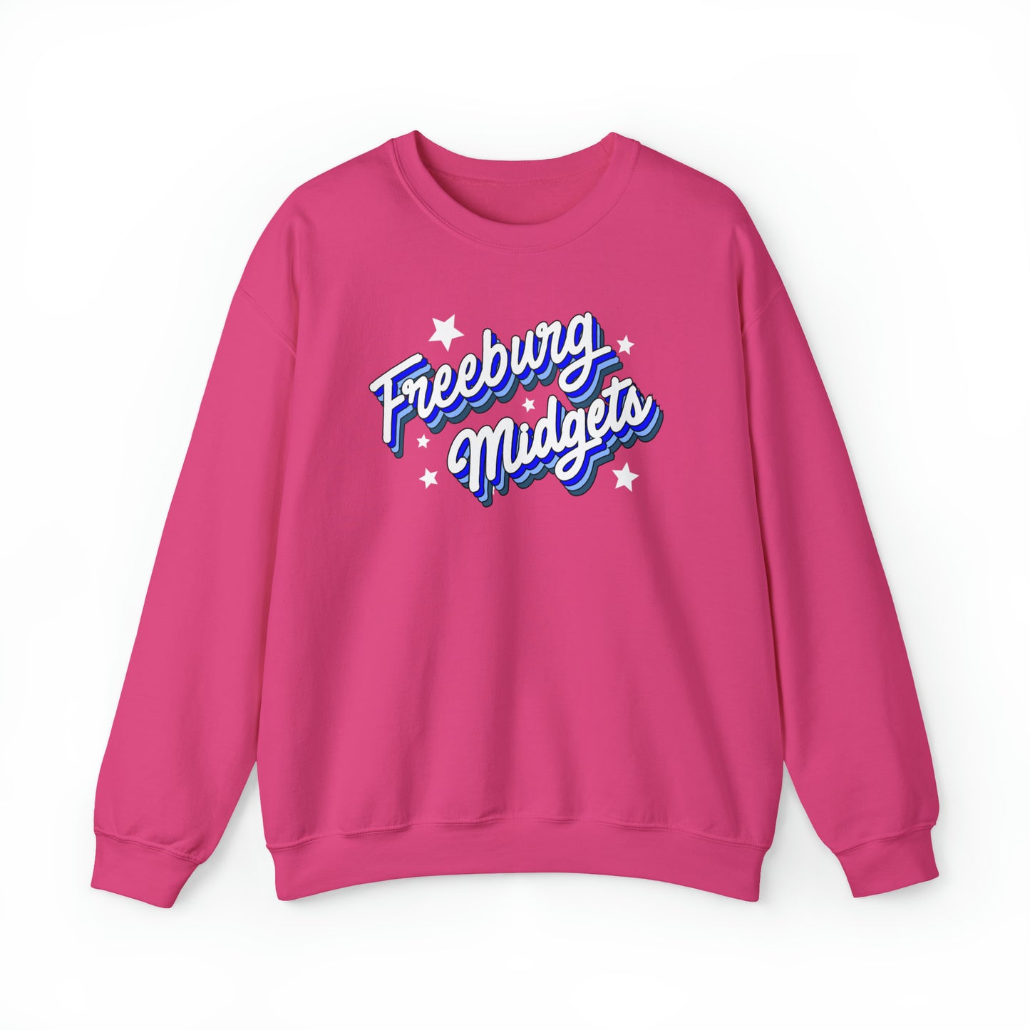 Retro Freeburg Midgets Unisex Heavy Blend™ Crewneck Sweatshirt
