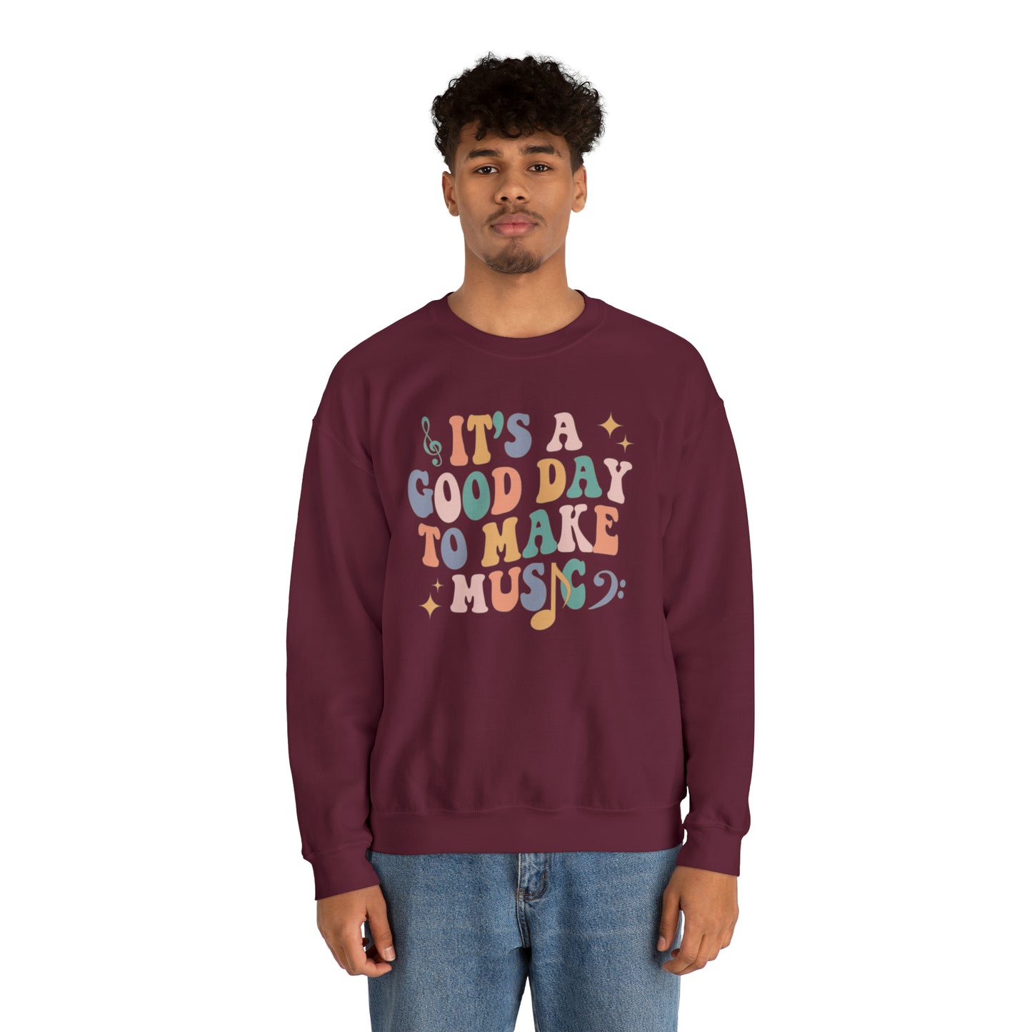It's a Good Day to Make Music Heavyweight Crewneck Sweatshirt