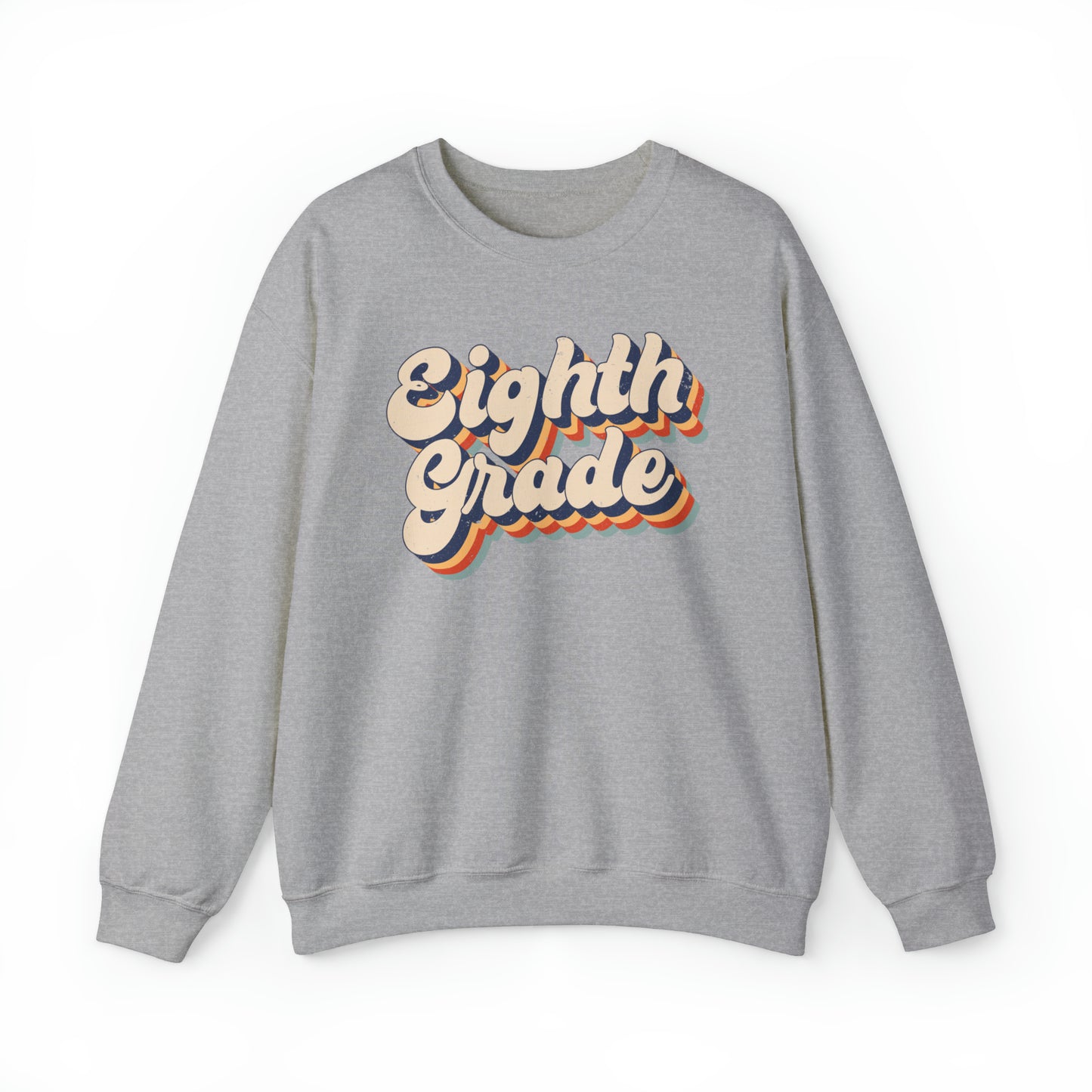 Retro Eighth Grade Unisex Heavy Blend™ Crewneck Sweatshirt