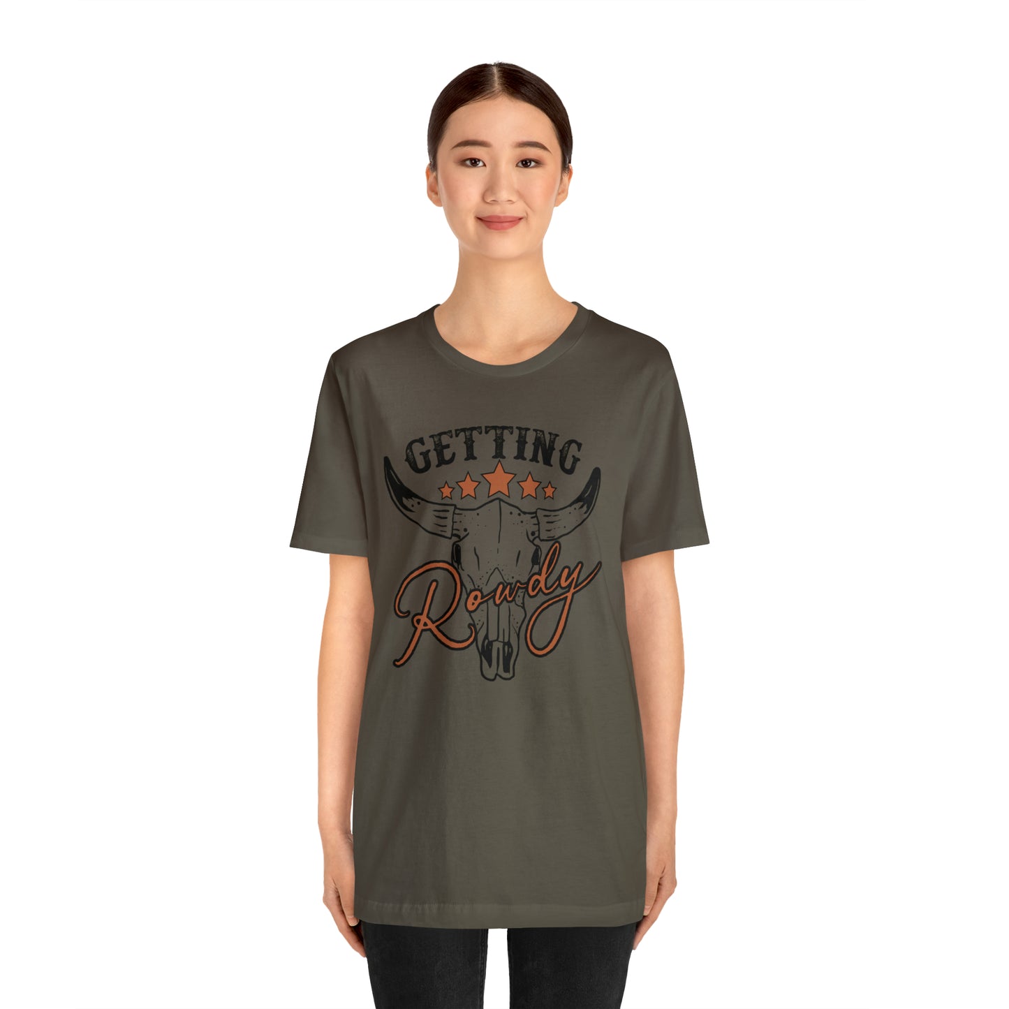 Vintage Getting Rowdy Party/ Bridesmaid/ Groomsman T-Shirt - Black Ink
