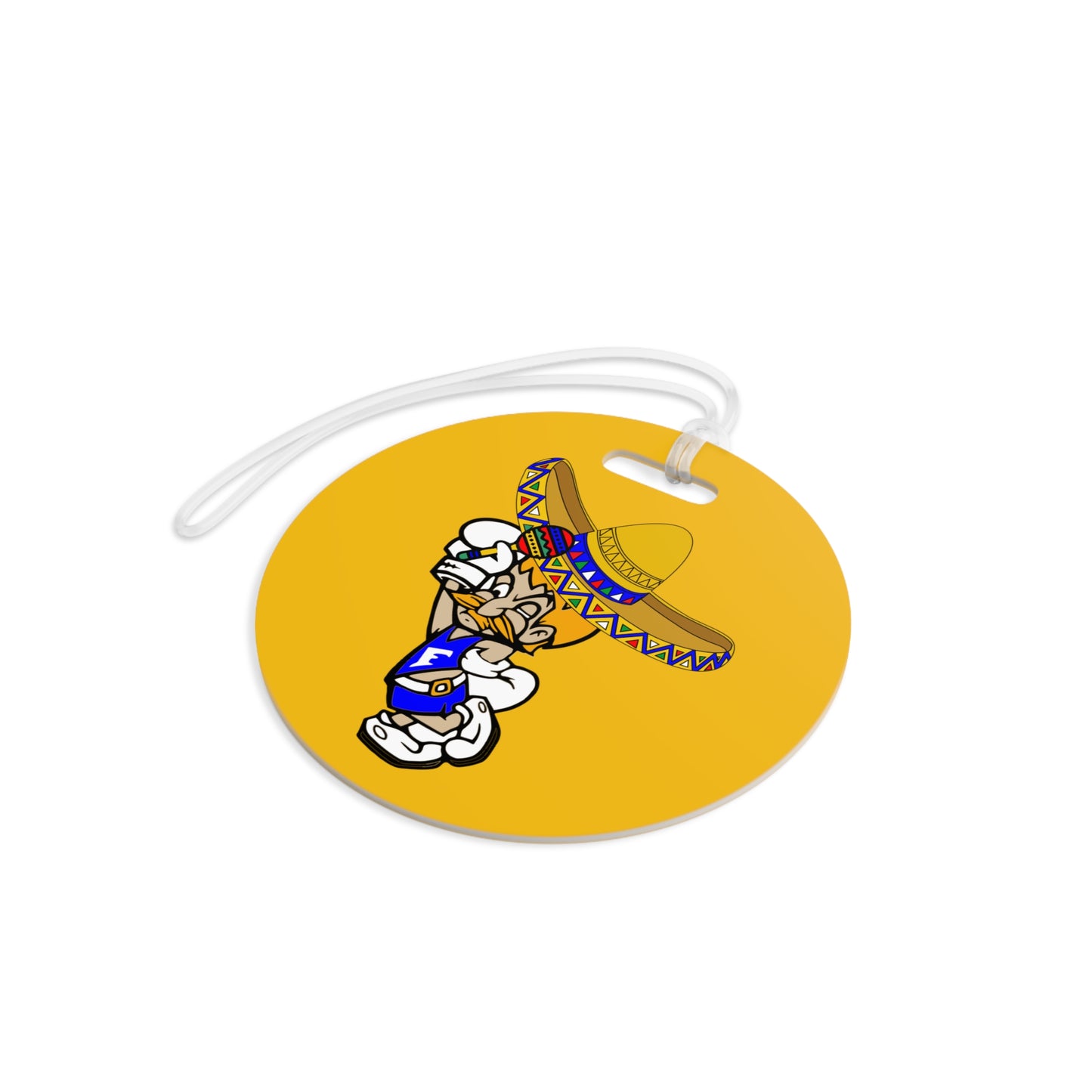 Sombrero Midget Luggage Tags - Yellow