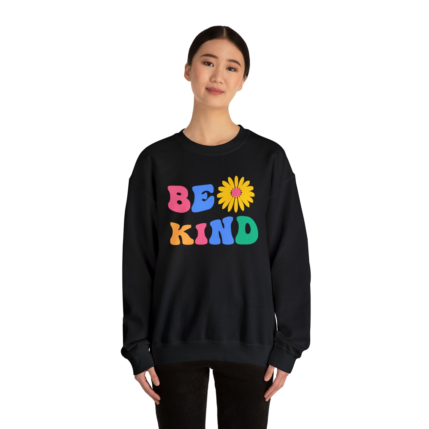 Be Kind Retro Warm Colored Unisex Heavy Blend™ Crewneck Sweatshirt