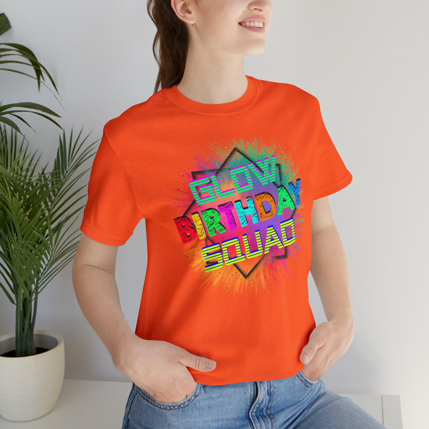 Glow Birthday Squad T-Shirt