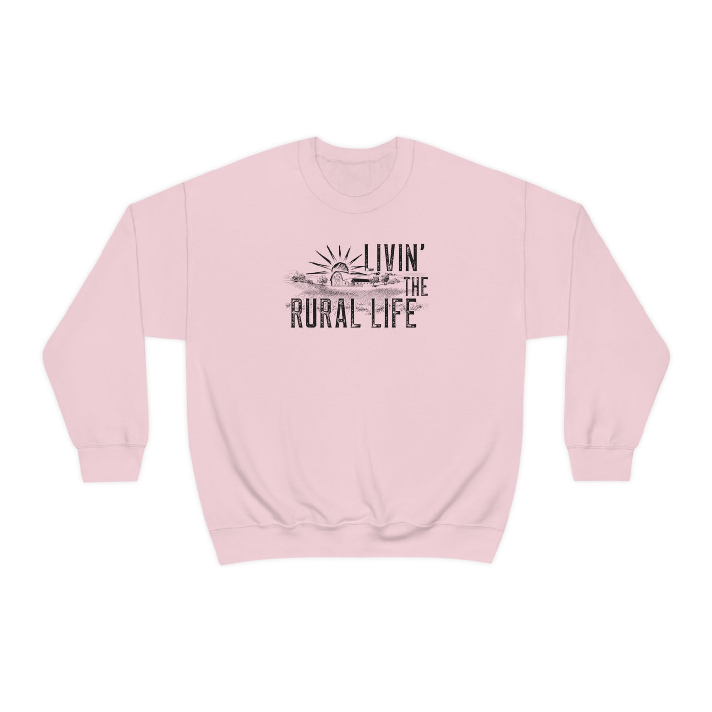 "Livin' the Rural Life" - Unisex Heavy Blend™ Crewneck Sweatshirt