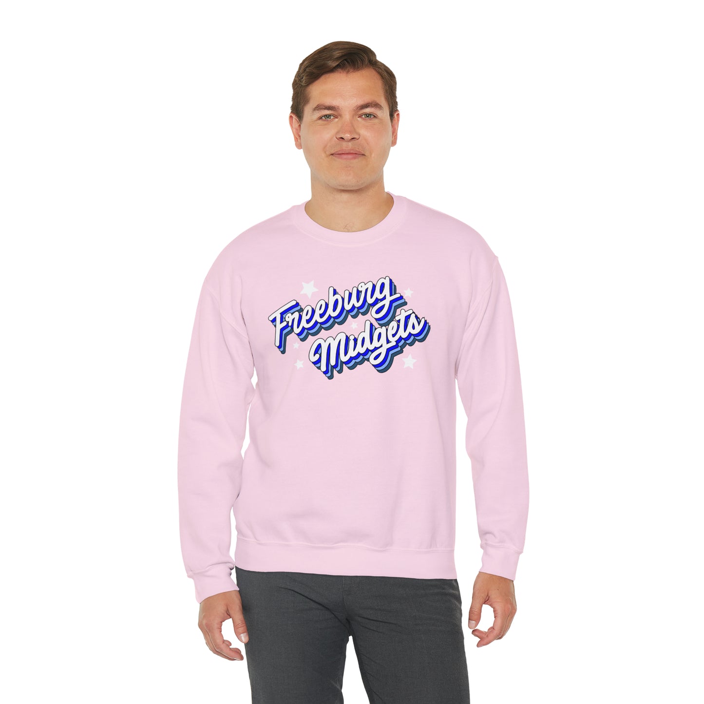 Retro Freeburg Midgets Unisex Heavy Blend™ Crewneck Sweatshirt