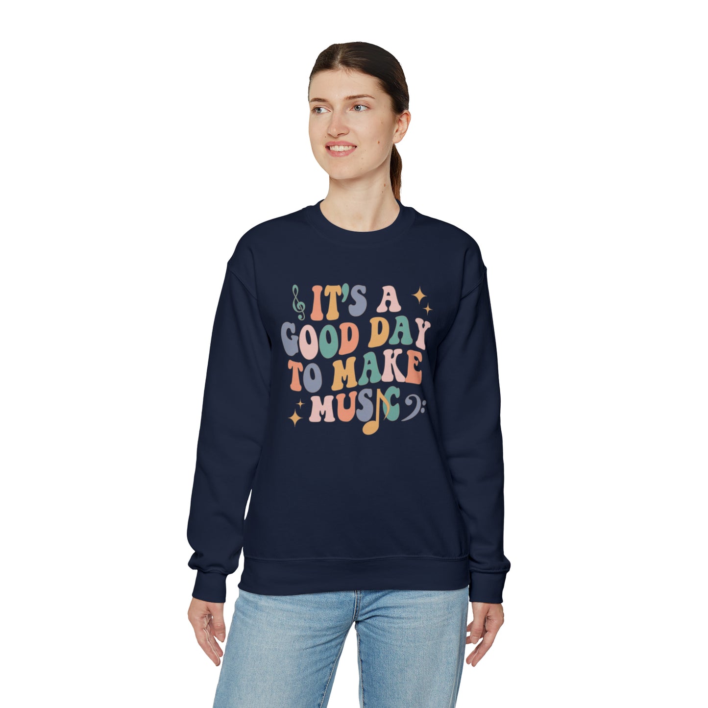 It's a Good Day to Make Music Heavyweight Crewneck Sweatshirt