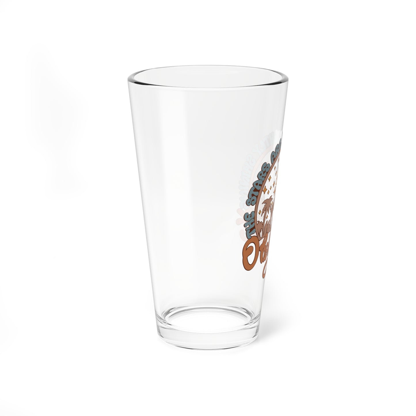 Oh Holy Night The Stars are Brightly Shining Mixing Glass, 16oz