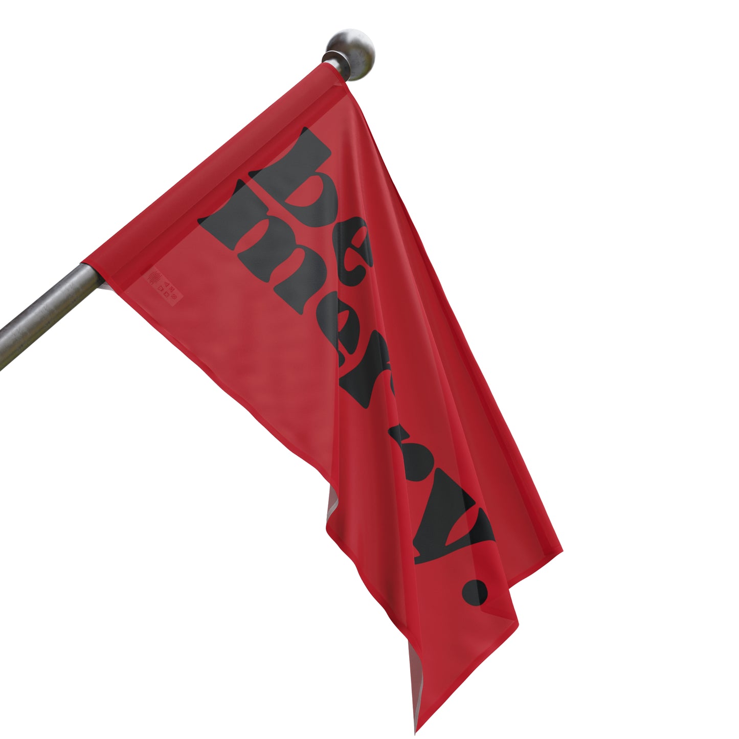 be merry Christmas Holiday Wooden Print Flag - Red