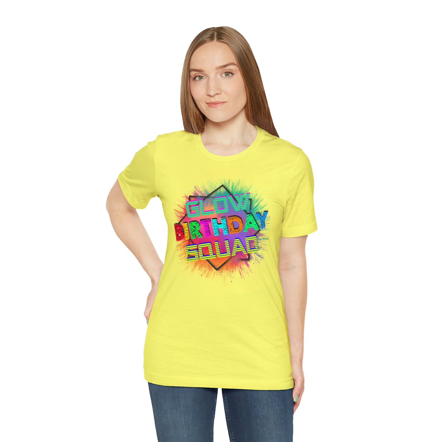Glow Birthday Squad T-Shirt