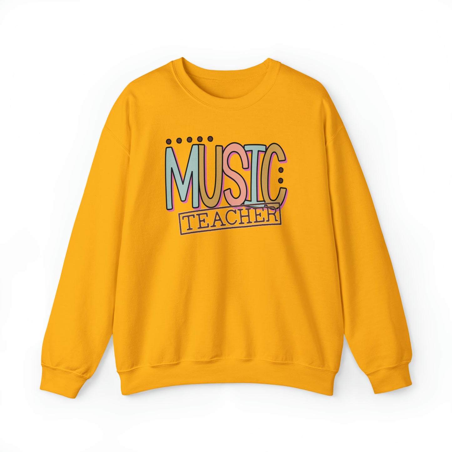 Vintage Multi-Colored Technology Teacher Lined Heavyweight Crewneck Sweatshirt