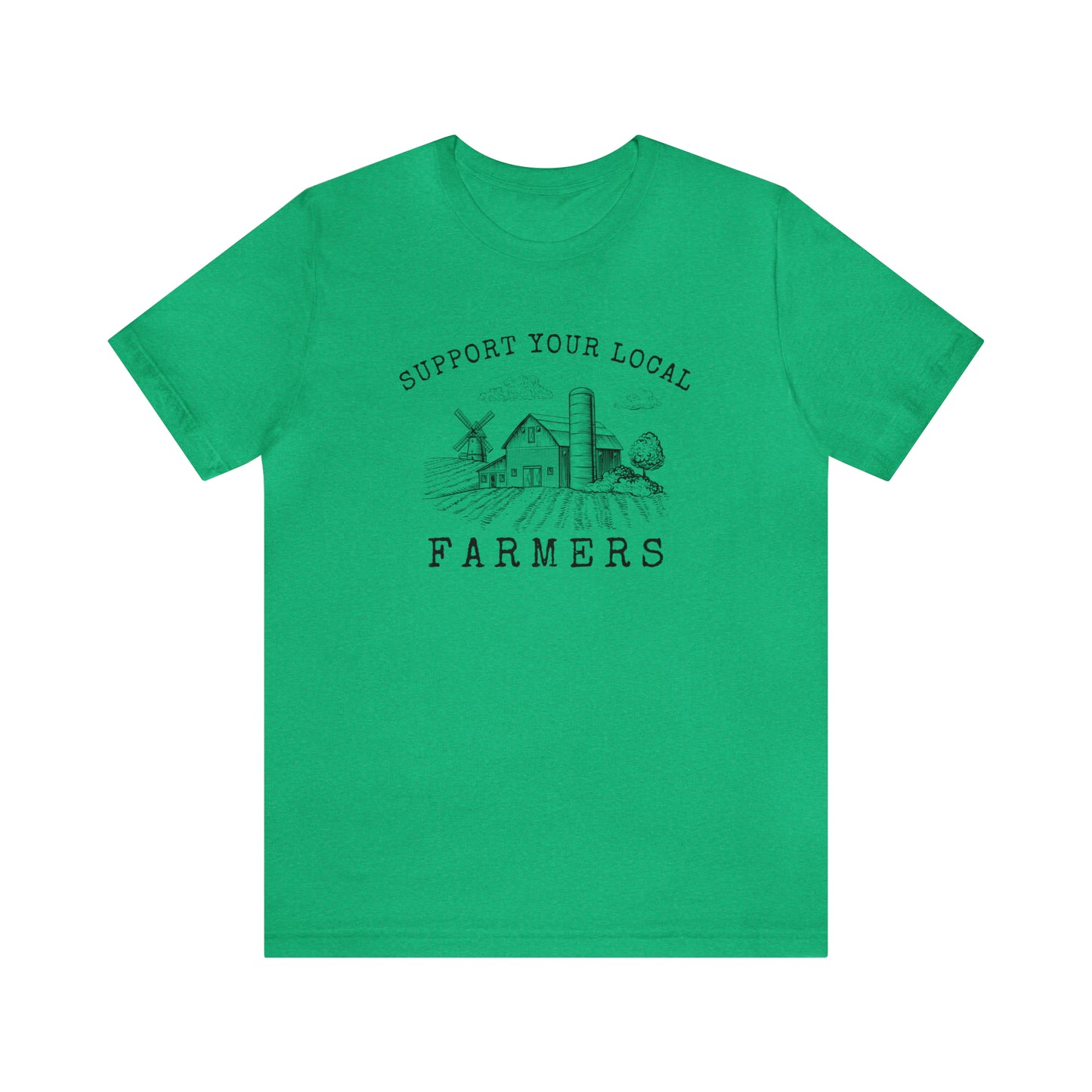 "Support Your Local Farmers Wide Scene" Unisex Jersey Short Sleeve Tee